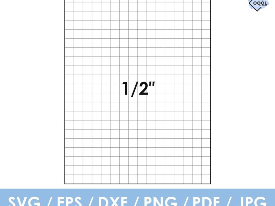 Graph Paper 1 Inch Squares Large Sheets Thick Solid Lines Grid Of Squares Notebook 1x1 Grid Paper Printable