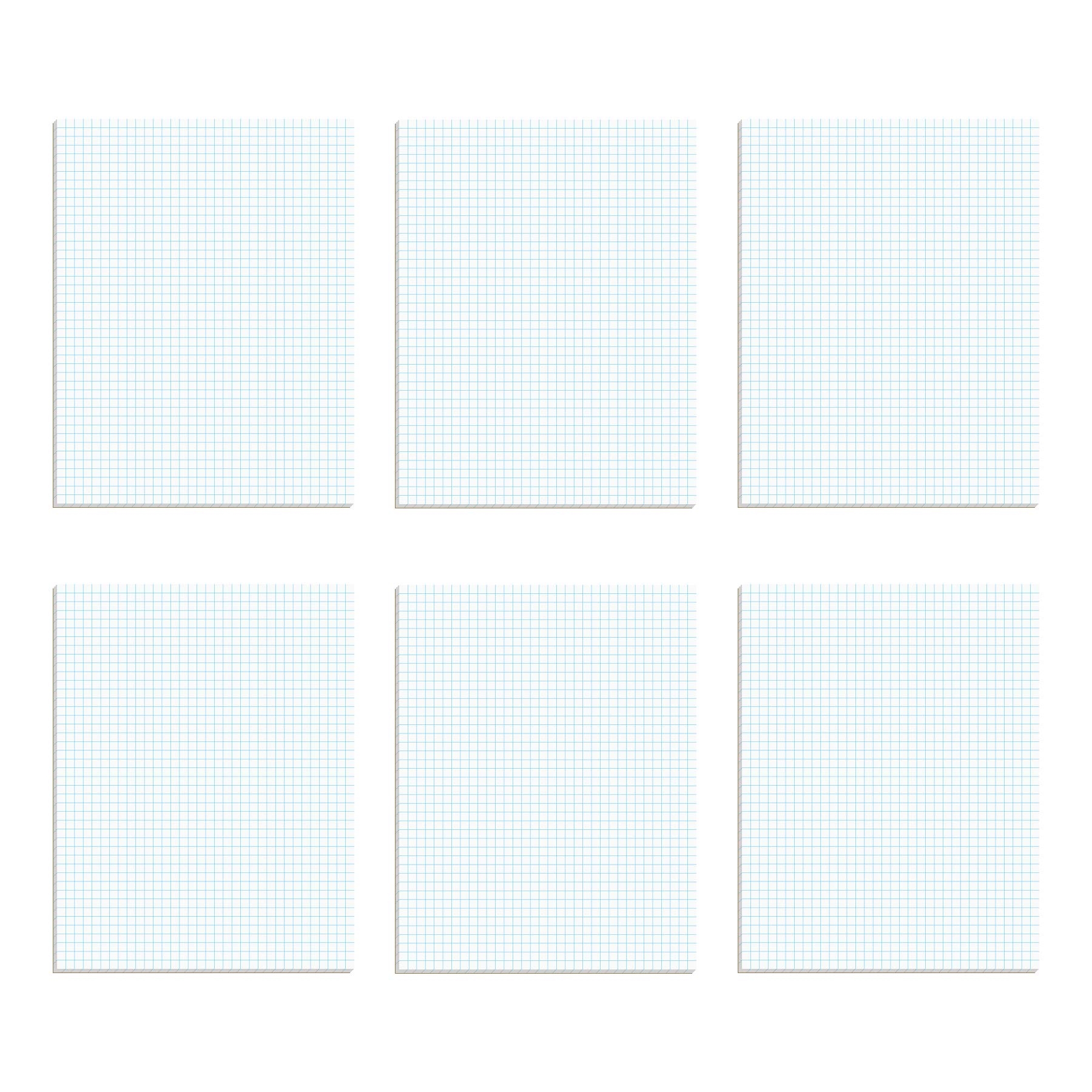 Graph Paper 11x17 Buy 1InTheOffice Graph Pads 8 5 X 11 Quadrille Pad 8 5 X 11 50 Sheets Pad 6 Pads Pack Online Graph Paper 10 Squares Per Inch