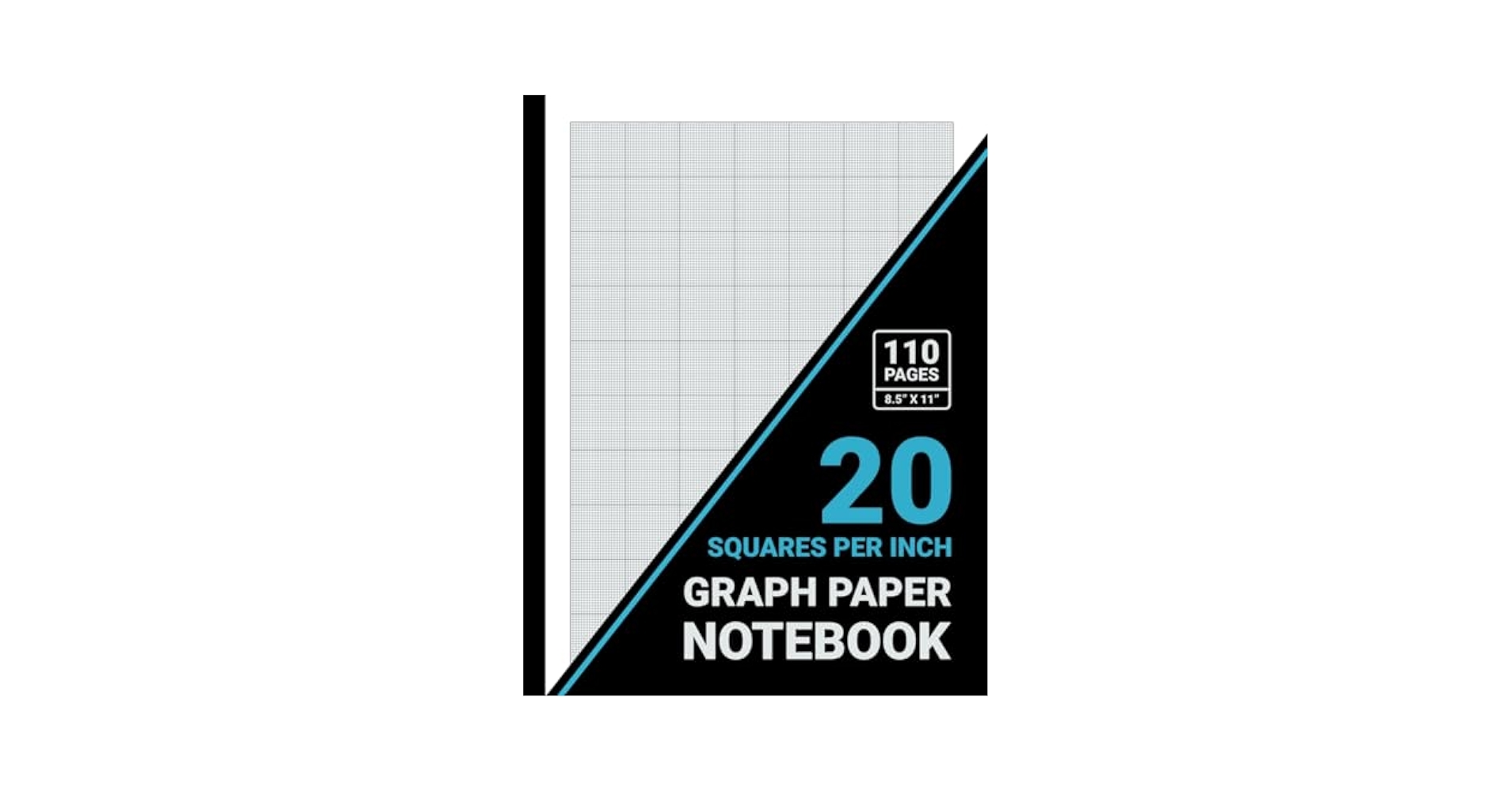 Graph Paper 20 Squares Per Inch Notebook 1 20 Inch Squares 20x20 Grid Graph Paper For Math Science Engineering Students Teachers 8 5 X 11 110 Pages Black Cover Publishers Sachi Amazon Books