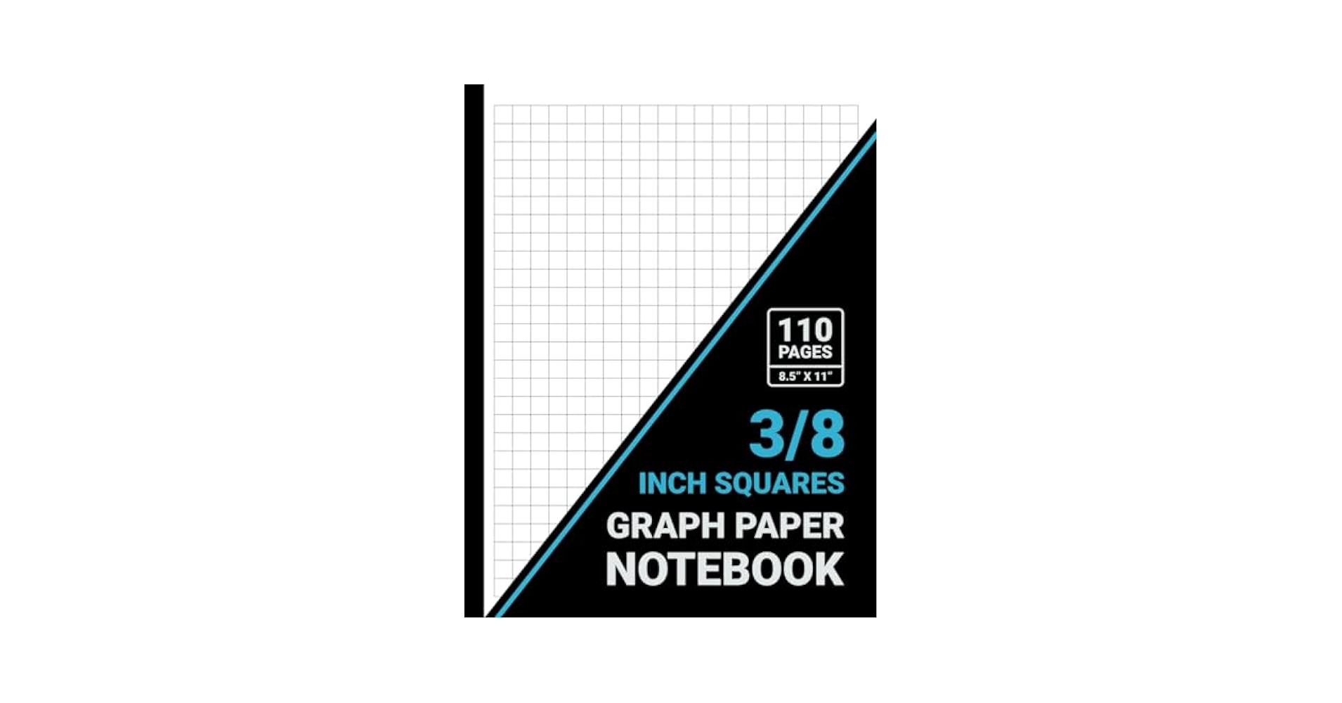 Graph Paper 3 8 Inch Squares Notebook 3 8 0 375 Inch Grid Graph Paper For Math Science Engineering Students Teachers 8 5 X 11 110 Pages Black Cover Publishers Sachi Amazon Books