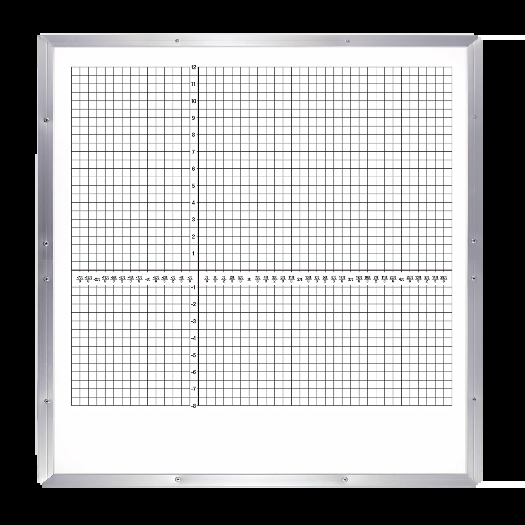 Graph Paper 4x4 Blue Planet Square Coordinate Plane With XY Axis And With Numbers 4x4 Quad Ruled 4 Quadrant Grid 1 Per Page 100 Numbered Pages 50 Double Sided