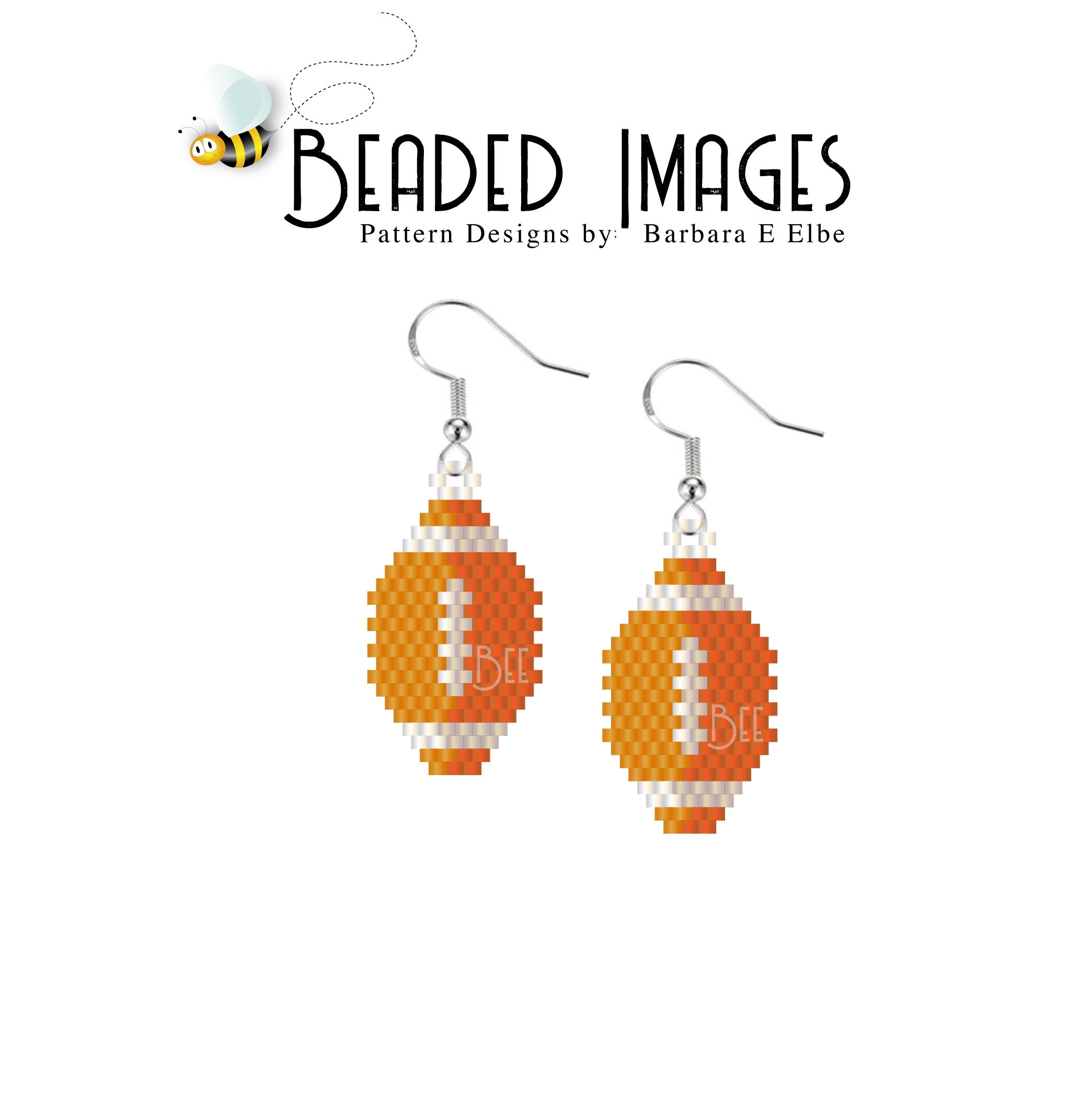 Graph Paper Brick Peyote Comanche Earring 11 Beads Wide Deli Sova Enterprises