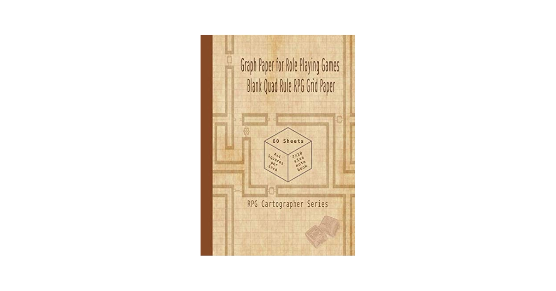 Graph Paper For Role Playing Games Full Bleed 1 4 Inch Square Grid Dungeon Map Paper Notebook RPG Cartographer Series VOL 1 60 Blank Sheets 110 Paper Full Bleed Edge To Edge