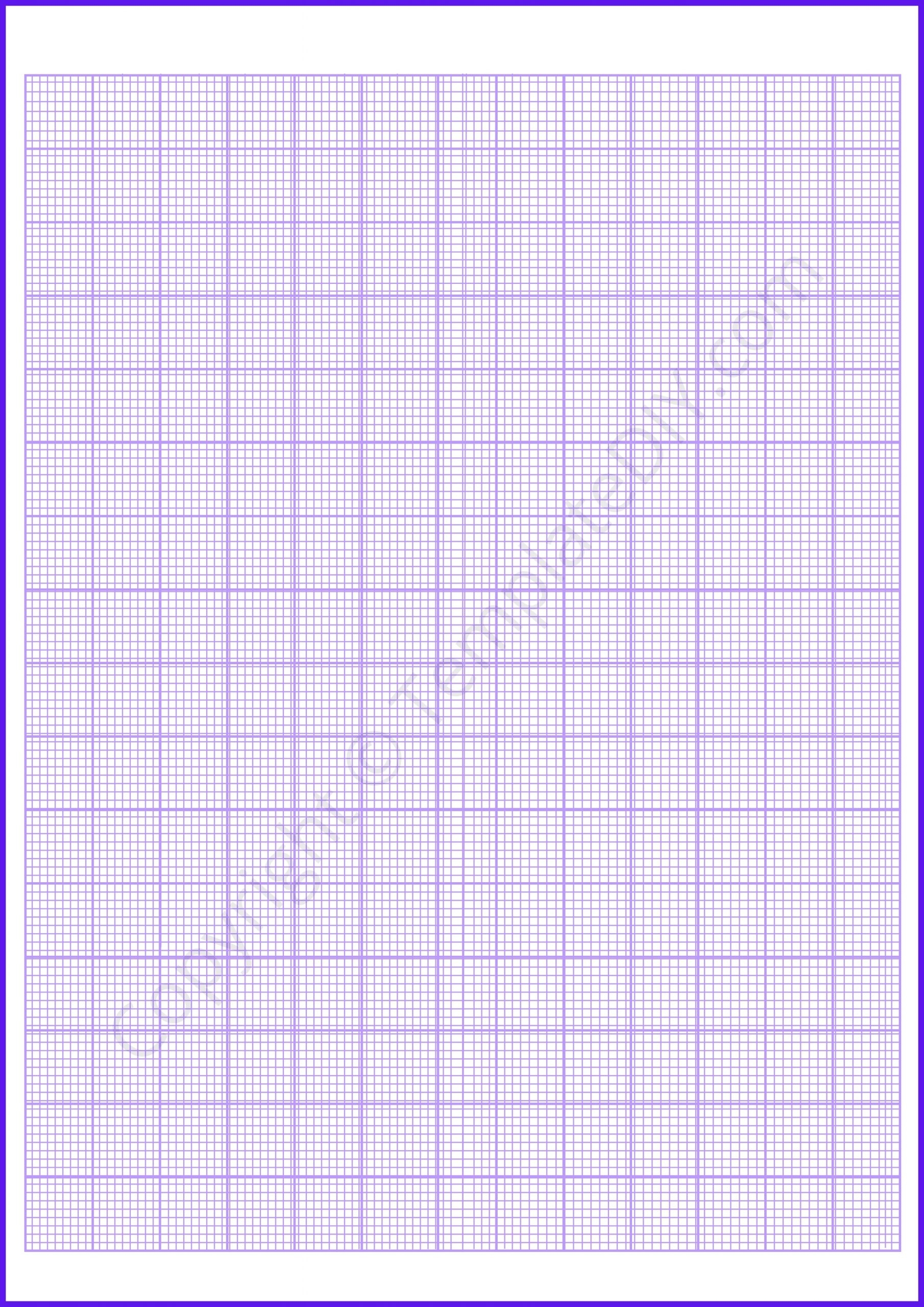Graph Paper Grid Paper Template Printable PDF Word
