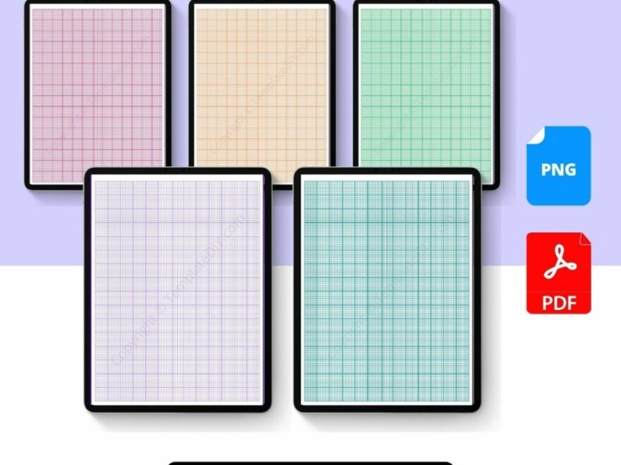Graph Paper Grid Paper Template Printable PDF Word