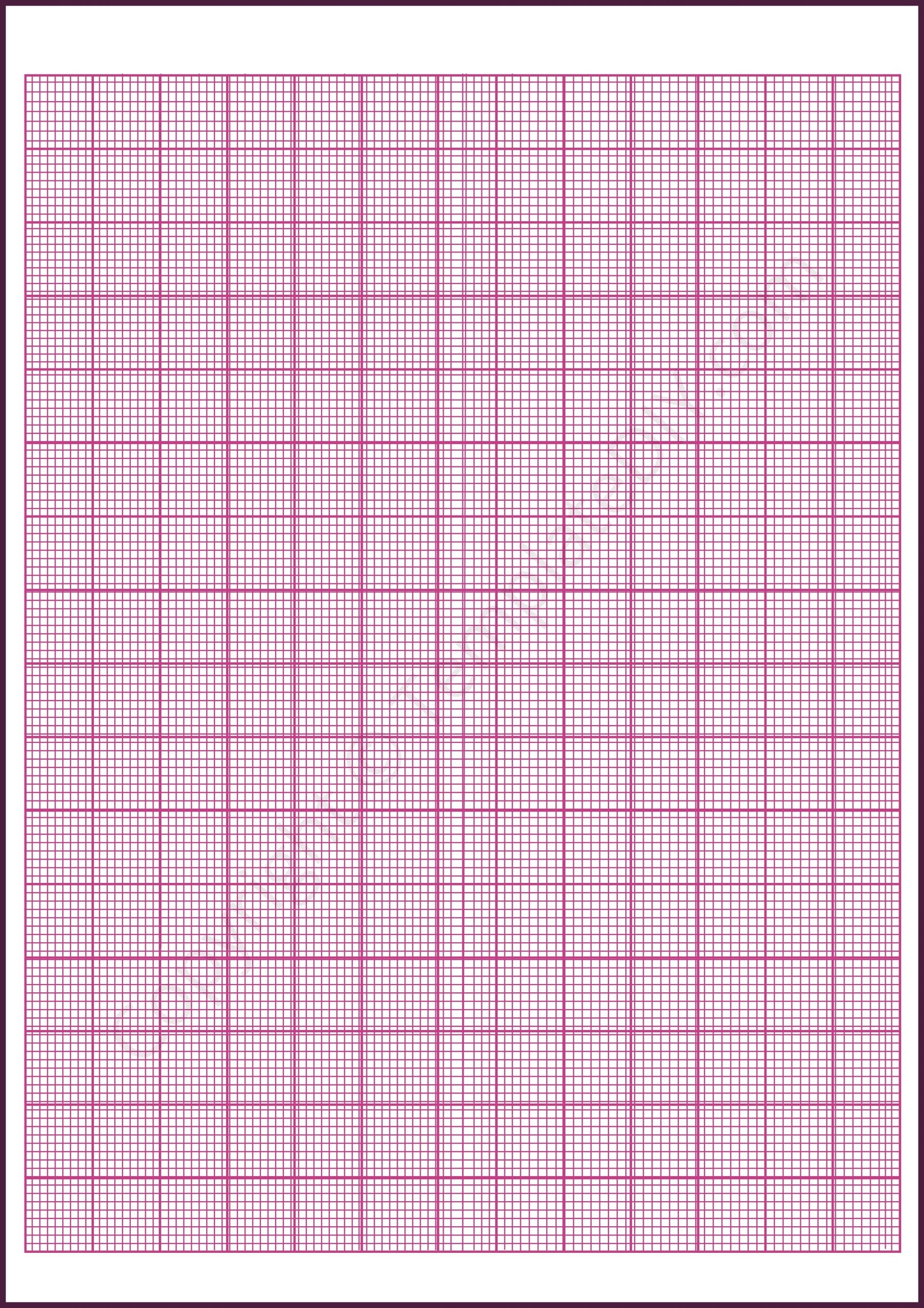 Graph Paper Grid Paper Template Printable PDF Word
