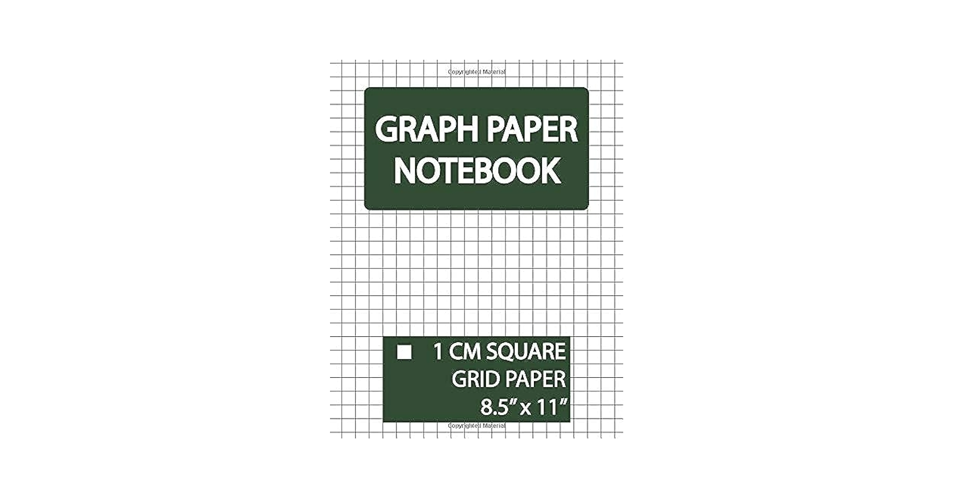 Graph Paper Notebook 1 Cm Square Grid Squared Graphing Paper Blank Quad Ruled 1 Cm Grid Paper 1 Cm Graphing Paper 1 Cm Square Graph Paper Large Paper Notebook And Squared