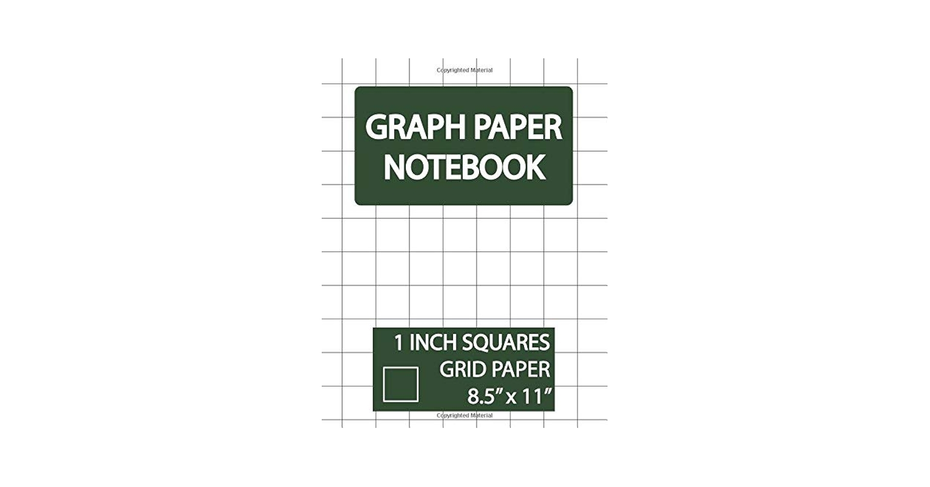 Graph Paper Notebook 1 Inch Squares Grid Squared Graphing Paper Blank Quad Ruled 1 Inch Square Graph Paper 1 Inch Graph Paper 1 Inch Grid Paper Paper Notebook And Squared Grid