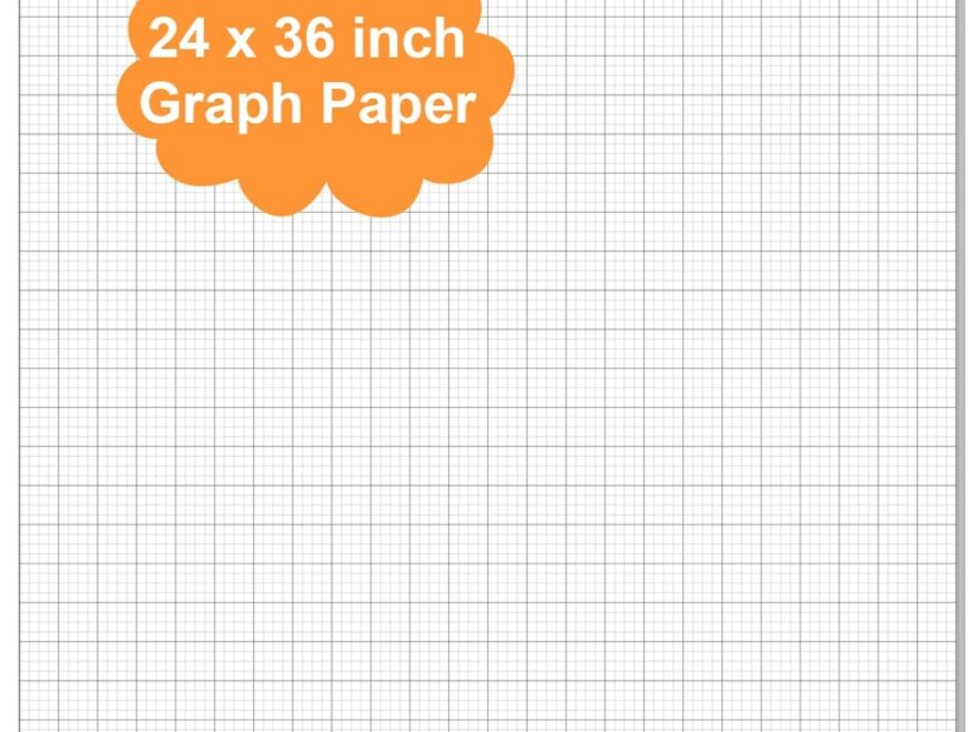 Graph Paper Pad 36 X 24 Large Graph Paper 30 Sheets