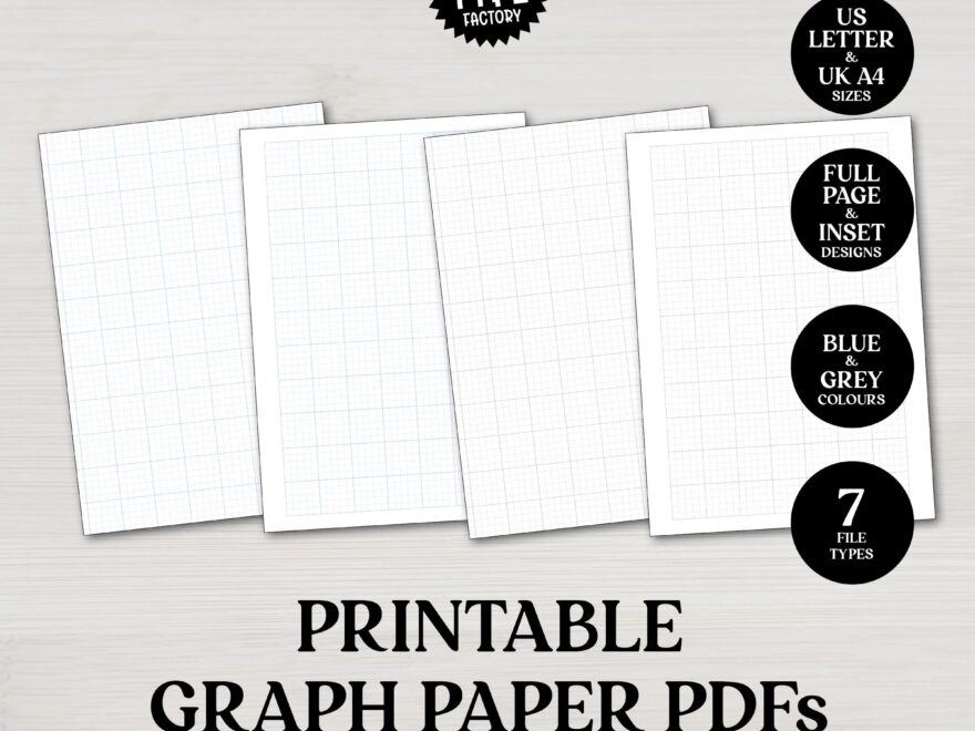 Graph Paper PDF Templates Graph Paper Images Etsy UK