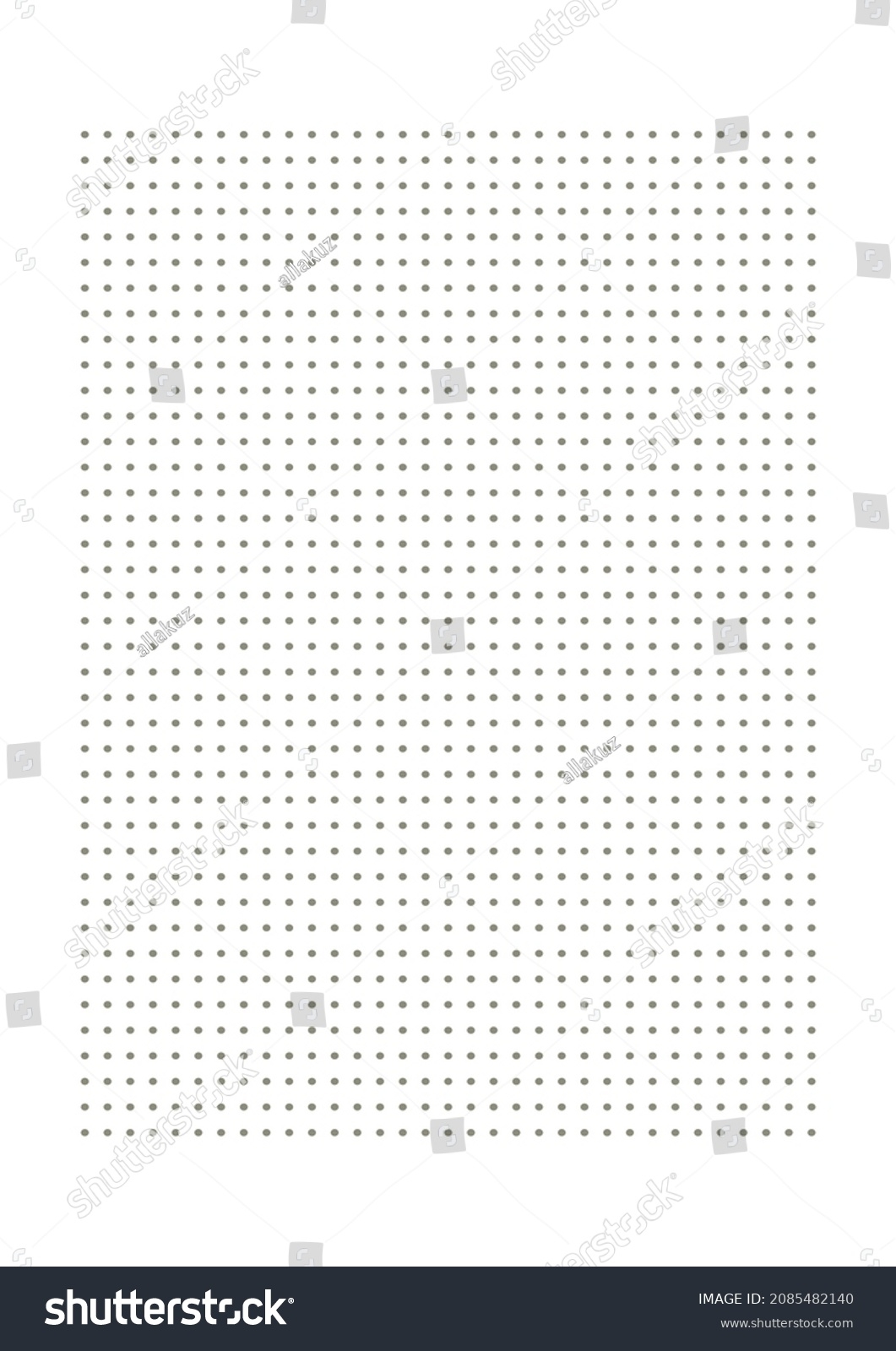 Graph Paper Printable Dotted Grid Paper Stock Vector Royalty Free 2085482140 Shutterstock