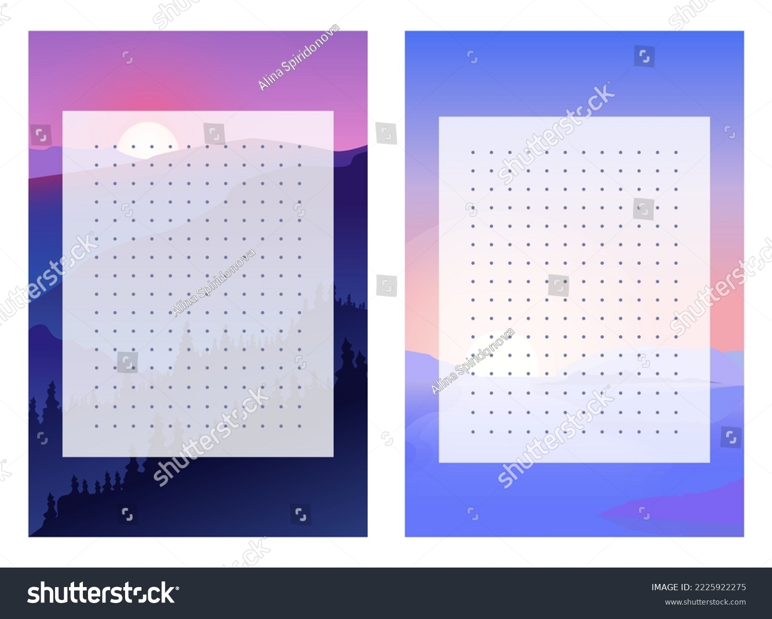 Graph Paper Printable Dotted Grid Paper Stock Vector Royalty Free 2225922275 Shutterstock