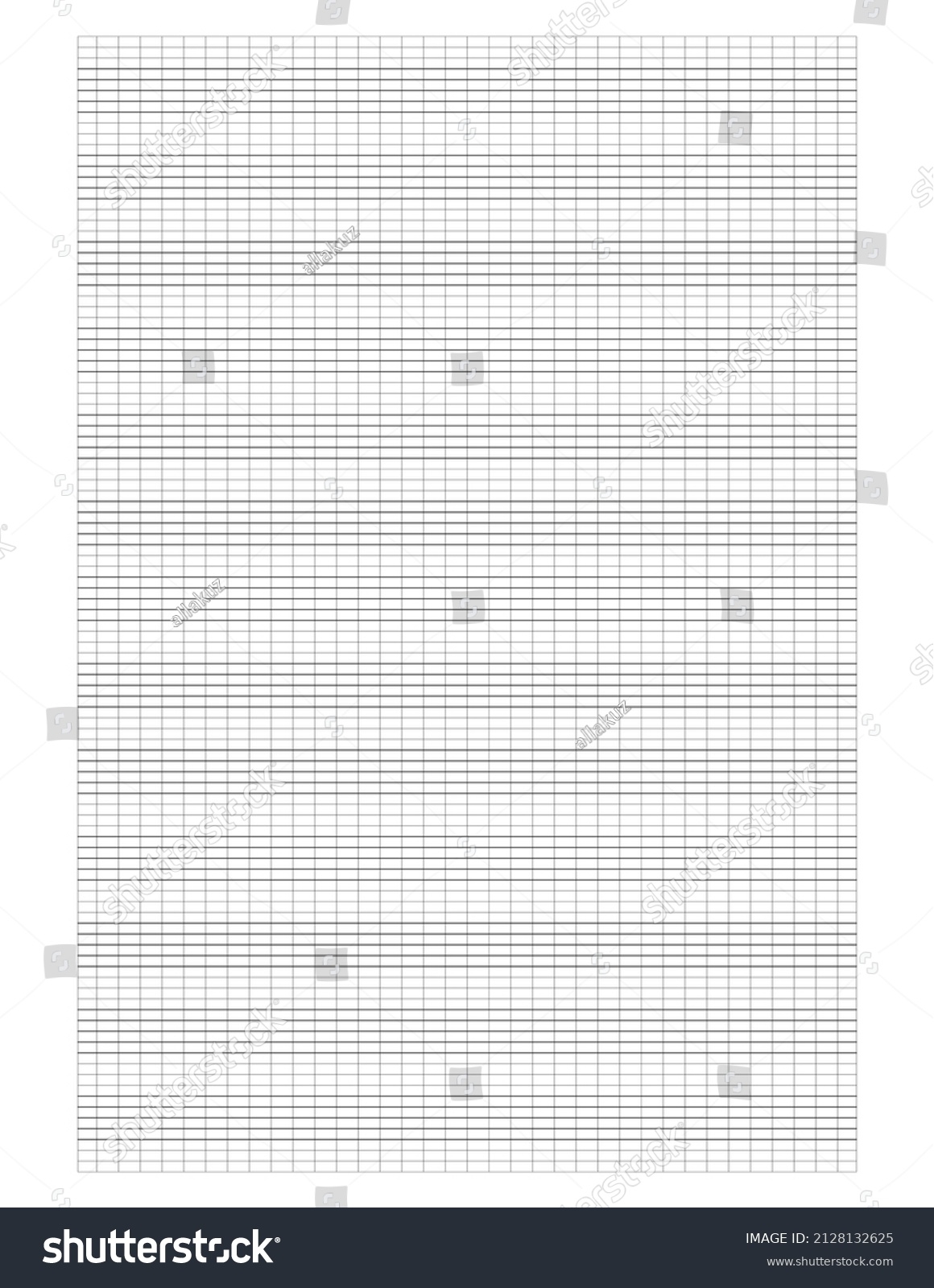 Graph Paper Printable Grid Paper Stave Stock Vector Royalty Free 2128132625 Shutterstock