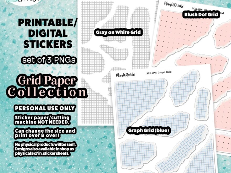 Graph Paper Stickers Etsy