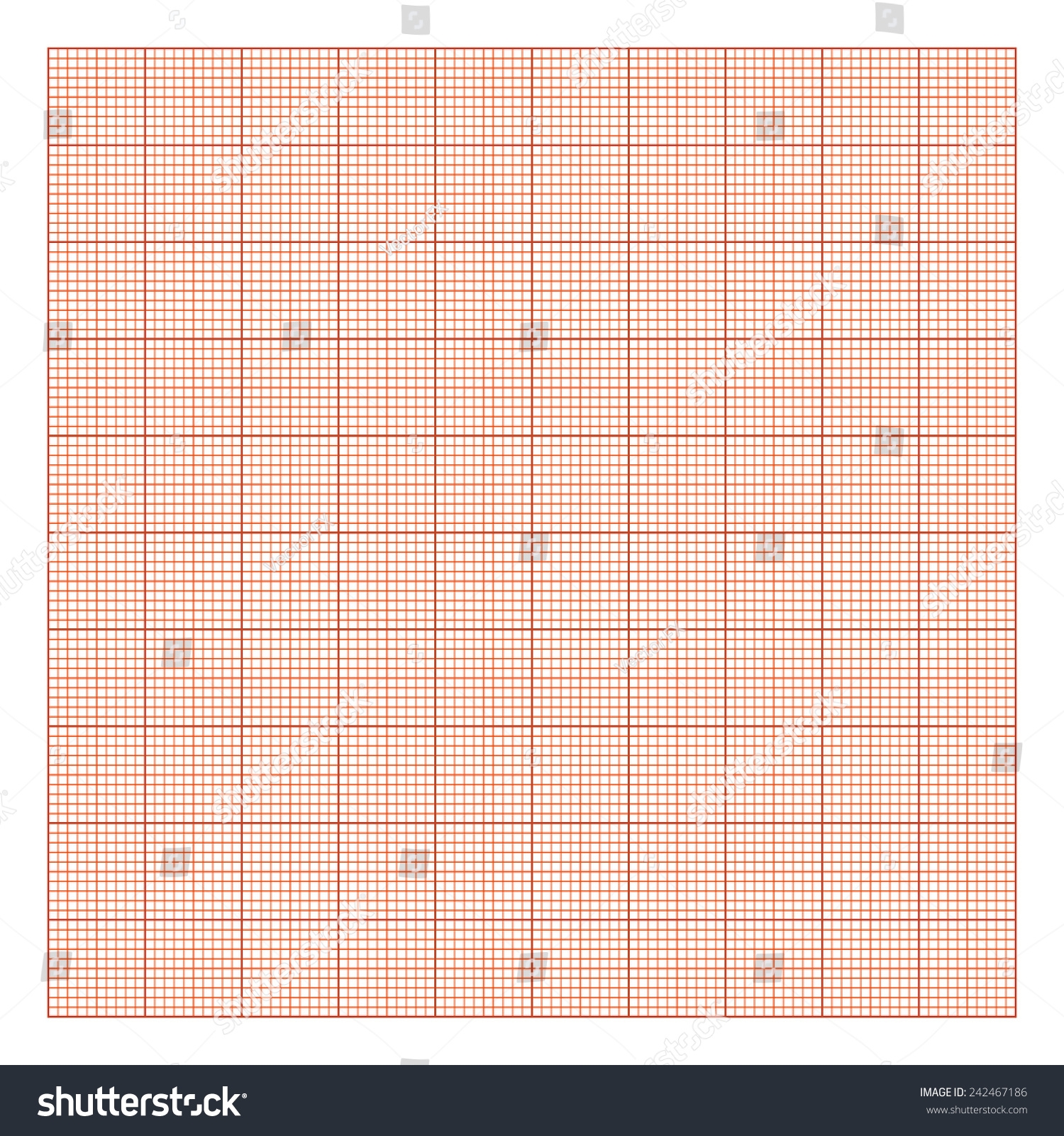 Orange Graph Paper Printable