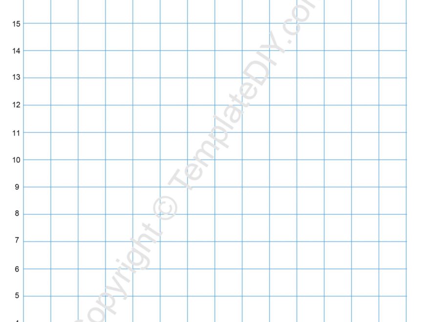 Graph Paper With Numbers Template Printable Blank PDF