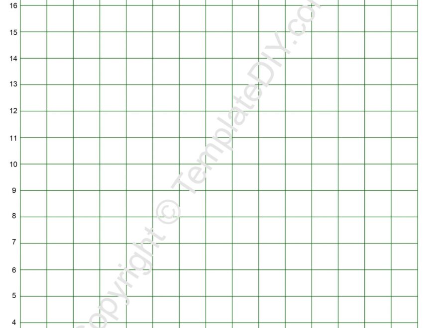Graph Paper With Numbers Template Printable Blank PDF