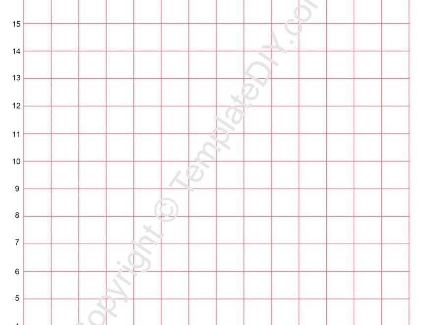 Graph Paper With Numbers Template Printable Blank PDF