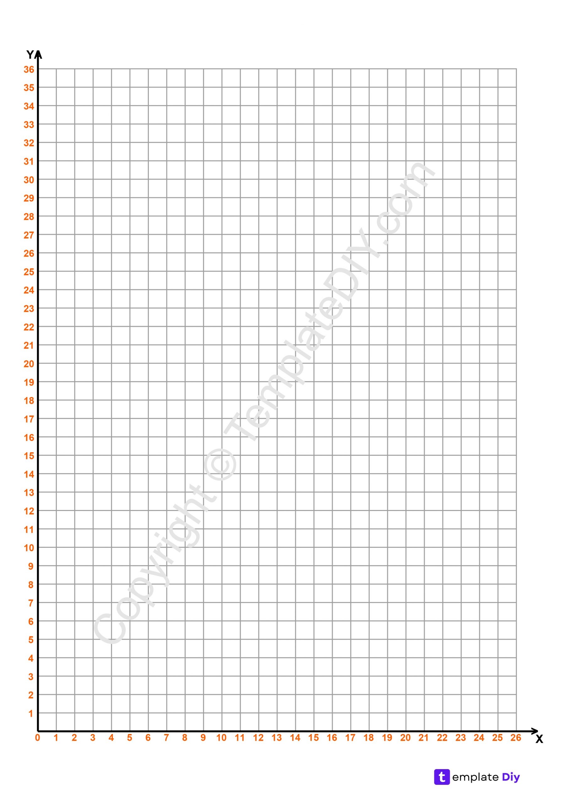 Free Printable X And Y-Axis Graph Paper