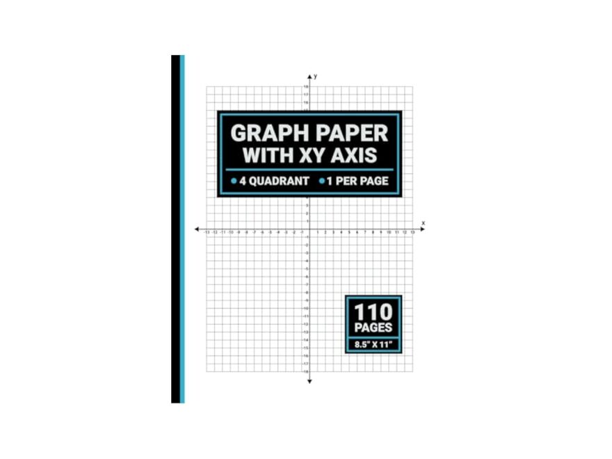 Graph Paper With X And Y Axis 4 Quadrants 1 Per Page Coordinate Grid Paper Notebook 1 4 Inch Squares 8 5 X 11 110 Pages Publishers Sachi Amazon Books
