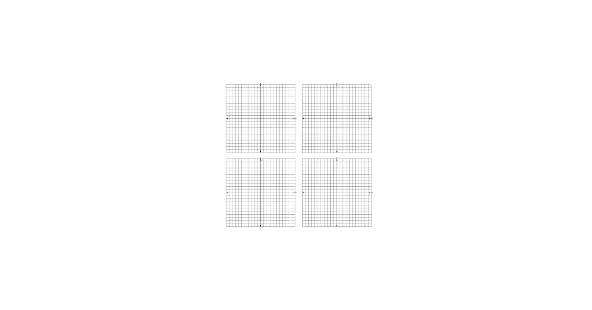 Graph Paper With XY Axis 4 Quadrant Coordinate Grid 120 Pages 8 5 X 11 Make It On Paper Graphs Amazon Books