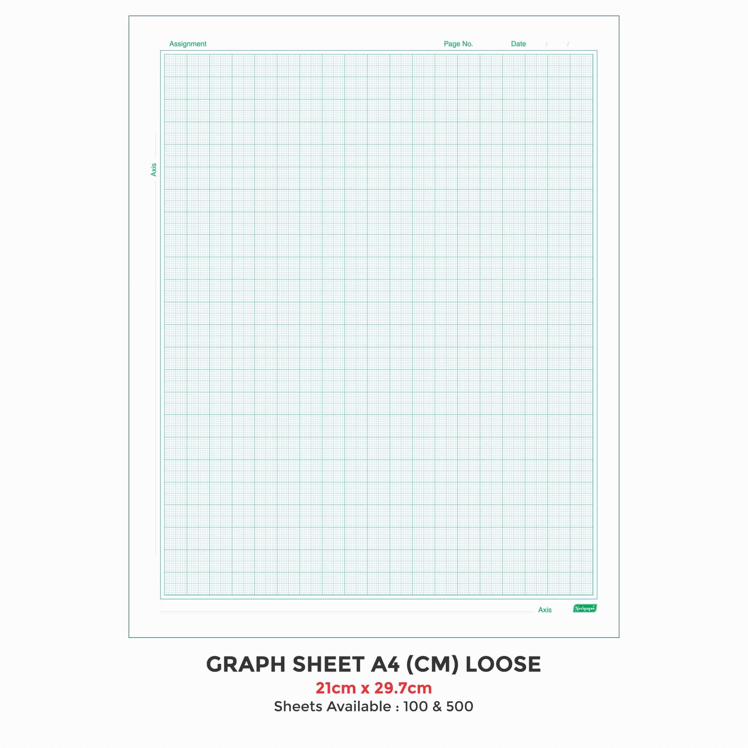 Graph Sheet A4 CM 21cm X 29 7cm Loose Neelgagan Worksheets Library