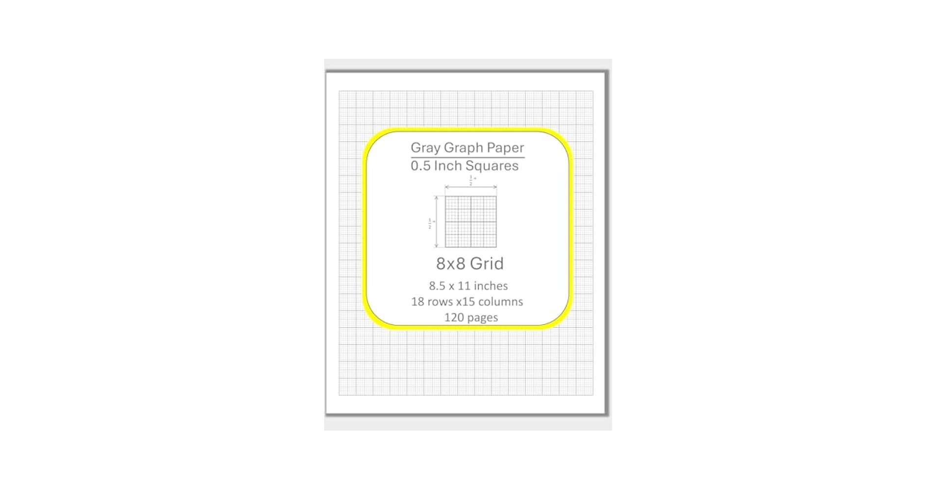 8x8/Inch Graph Paper Printable