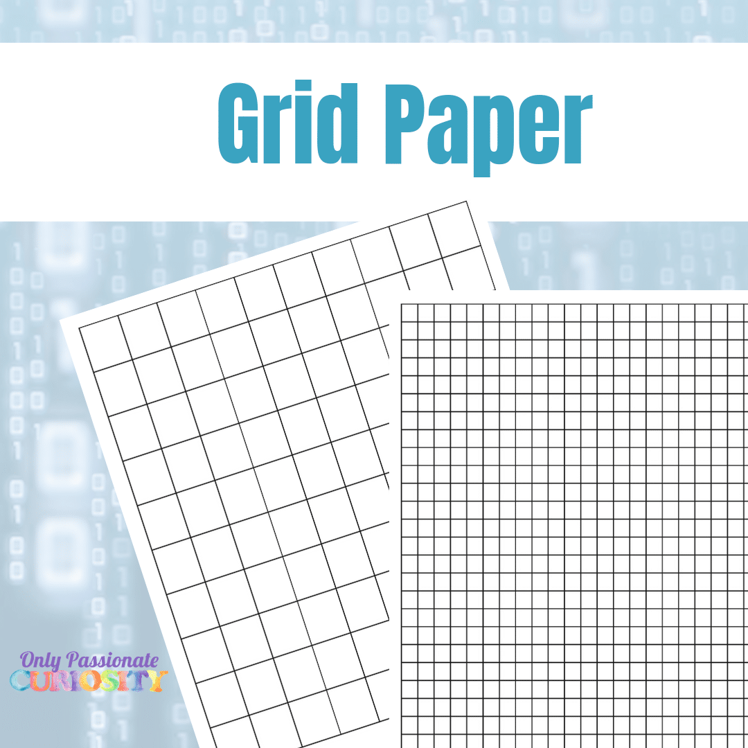 Grid Paper For Binary Code Experiment Only Passionate Curiosity