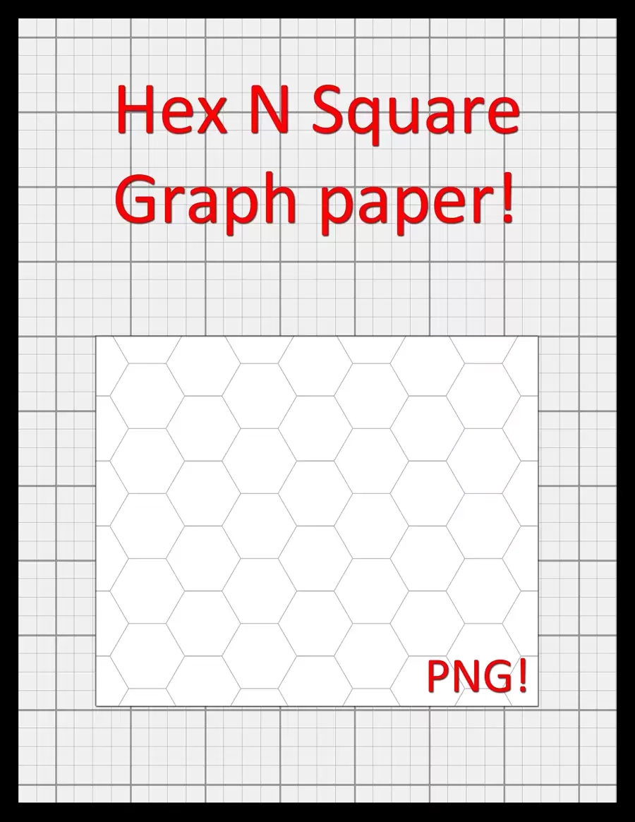 Hex N Square Graph Paper Lawrence L Bertoniere DriveThruComics