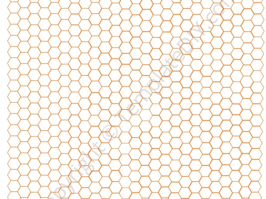 Hexagon Graph Paper Grid Paper Template Printable PDF