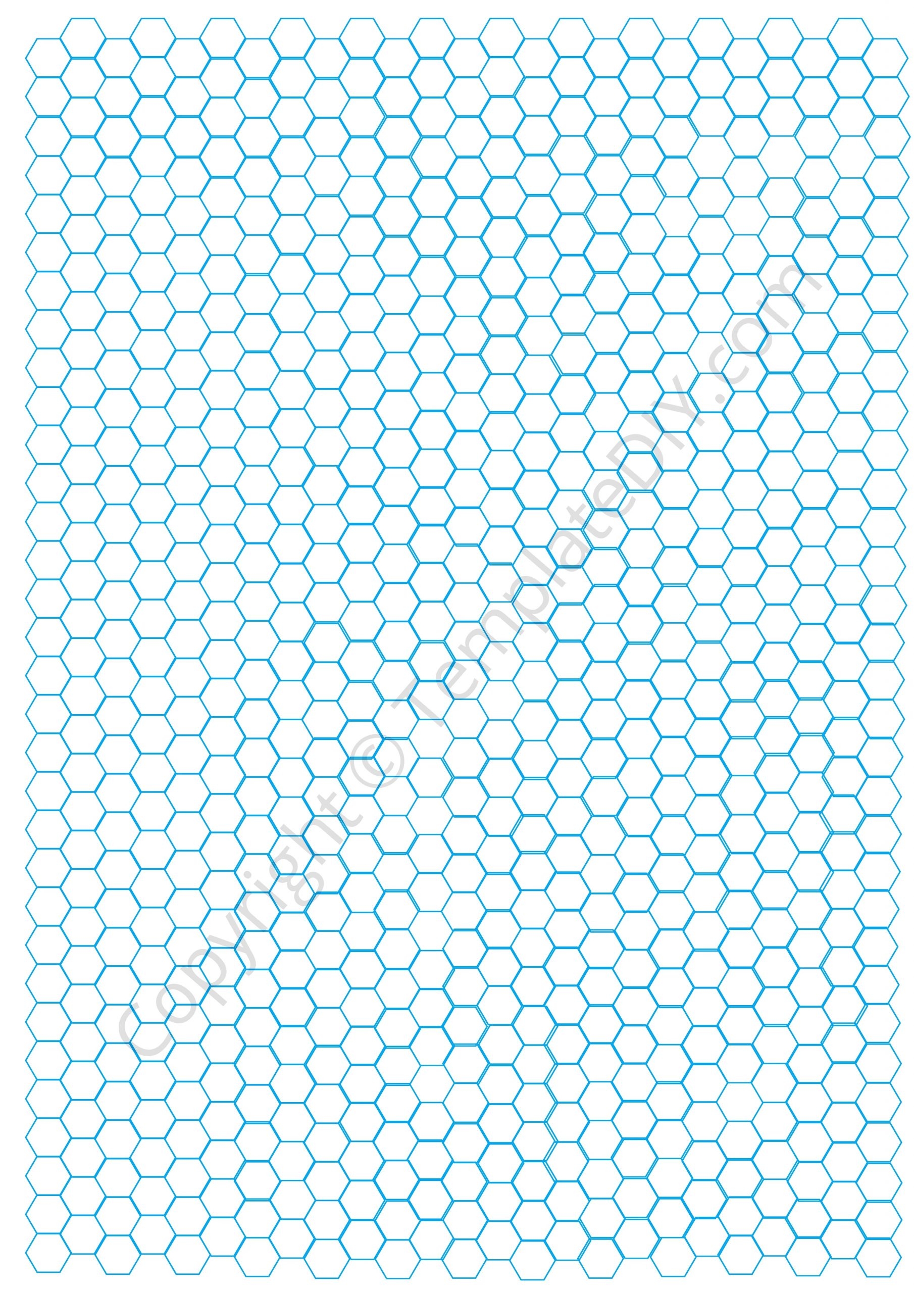 Hexagon Graph Paper Grid Paper Template Printable PDF Hexagon Graph Paper Grid Paper Template Printable PDF