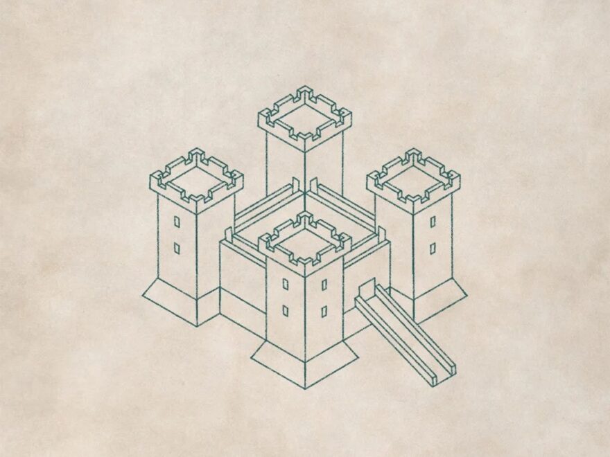 How To Draw An Isometric Castle Icon On Your Fantasy Map Map Effects