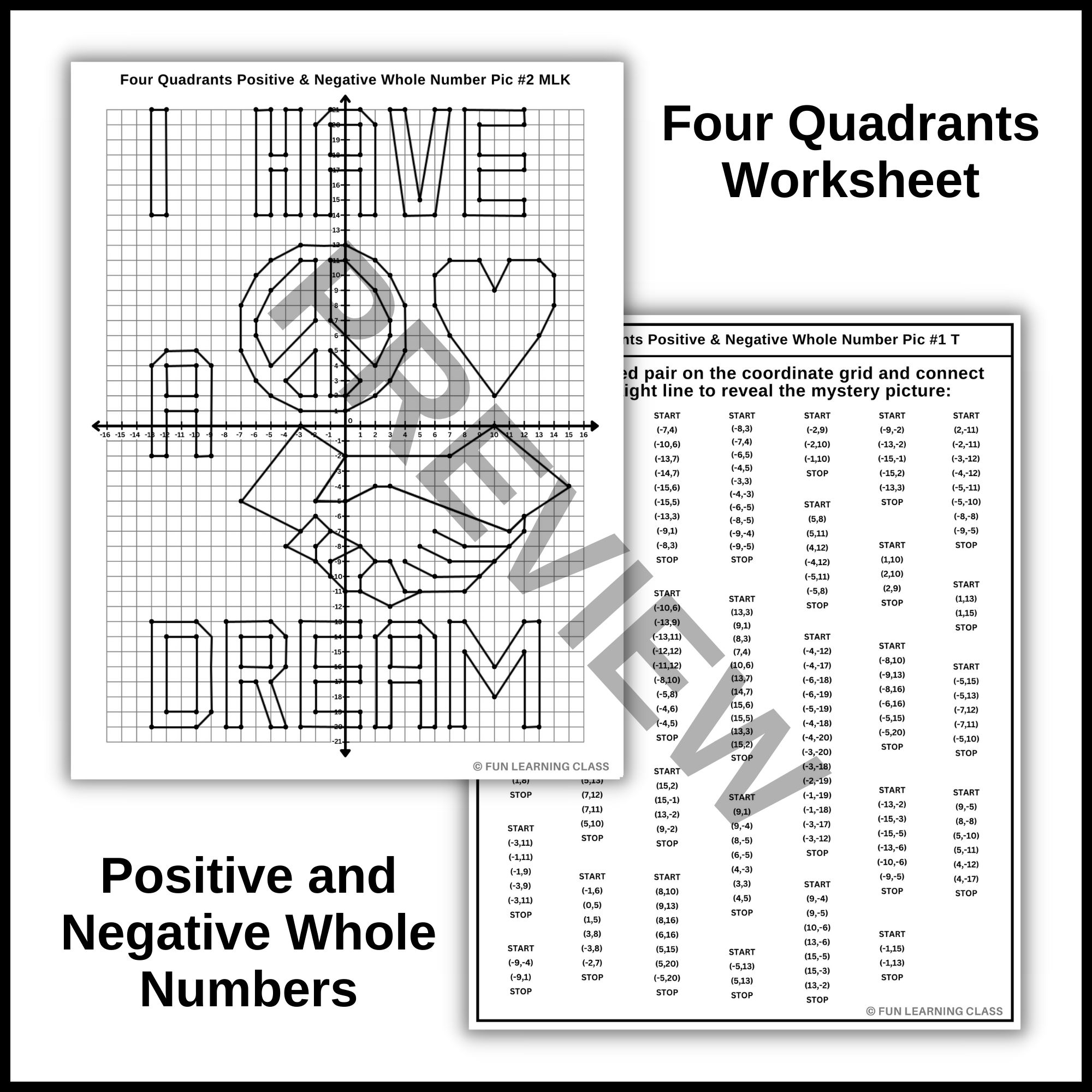 Quadrant 1 Printable Graphing Paper