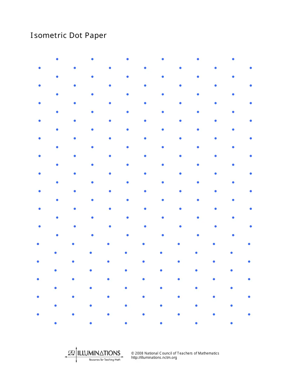 Printable Isometric Graph Paper