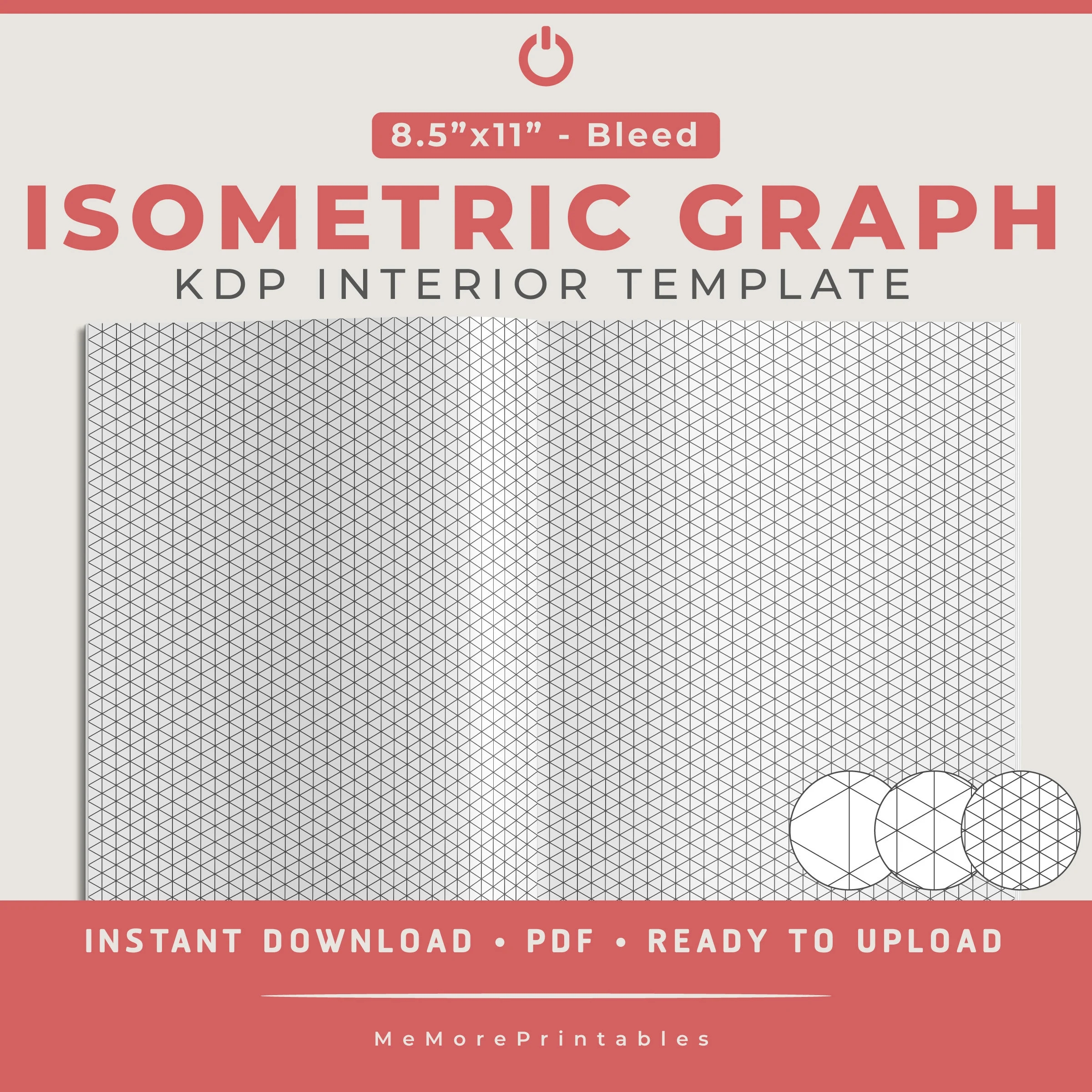 Isometric Graph Paper bleed Design 8 5 x11 KDP Interior Template Low Content Interior 120 Pages Etsy Isometric Graph Paper bleed Design 8 5 x11 KDP Interior Template Low Content Interior 120 Pages Etsy