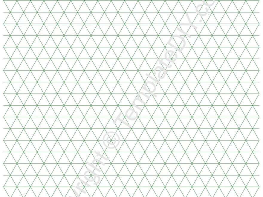Isometric Graph Paper Printable PDF For Math Art