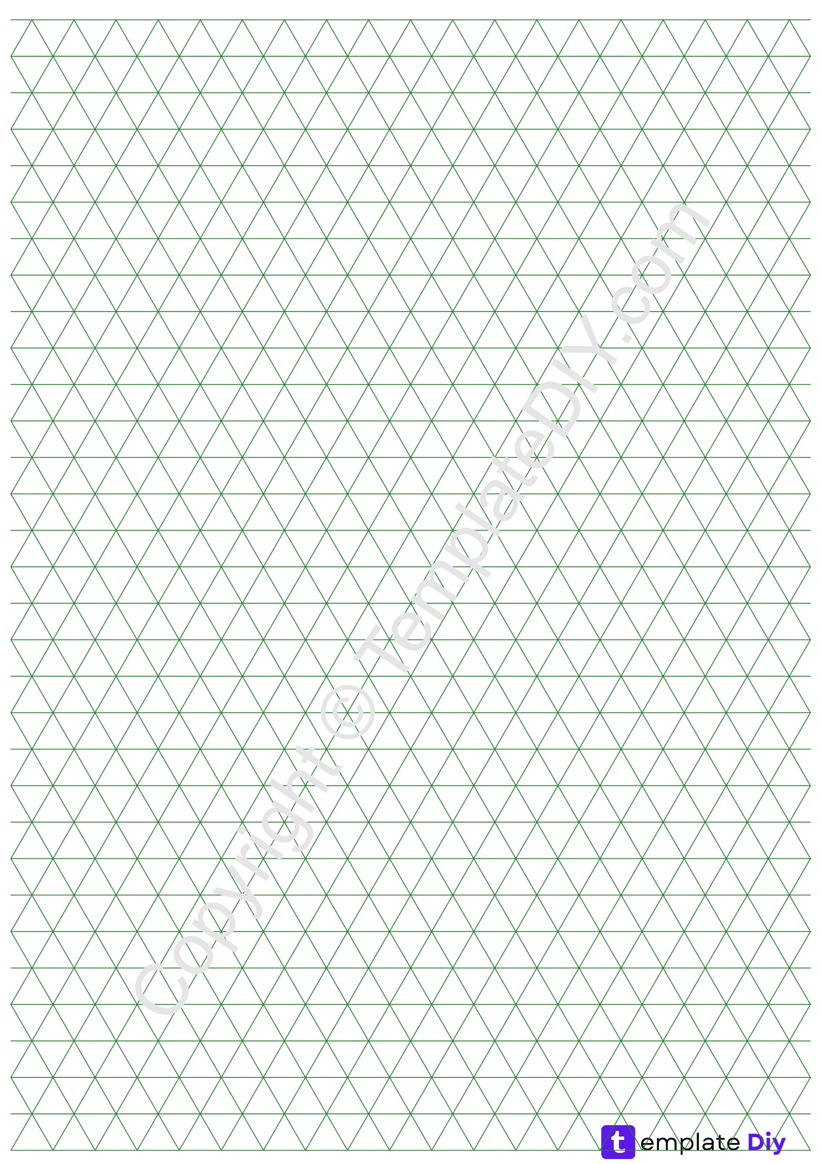Isometric Graph Paper Printable PDF For Math Art