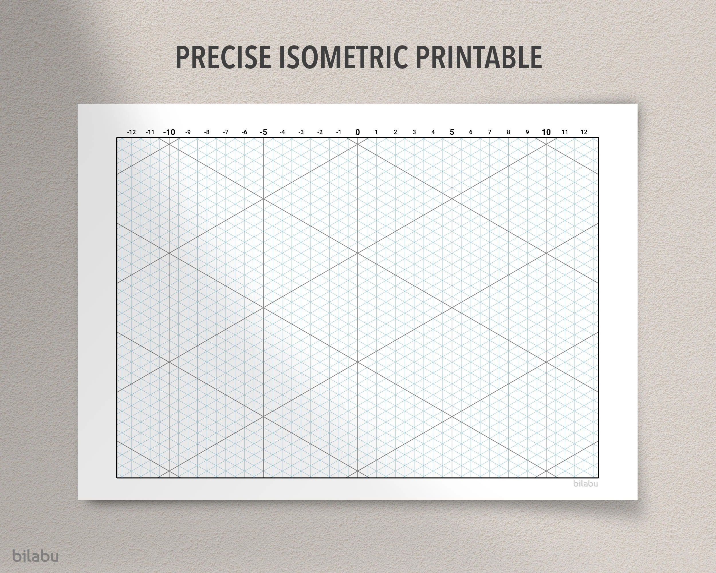 3-D Graph Paper Printable By 2