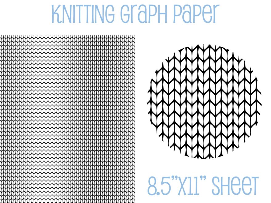 Knit Stitch Graph Paper Colorwork Chart Grid digital Download Etsy