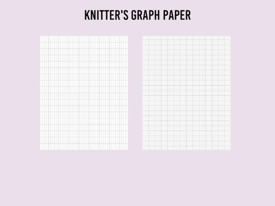 Knitter s Graph Paper Etsy