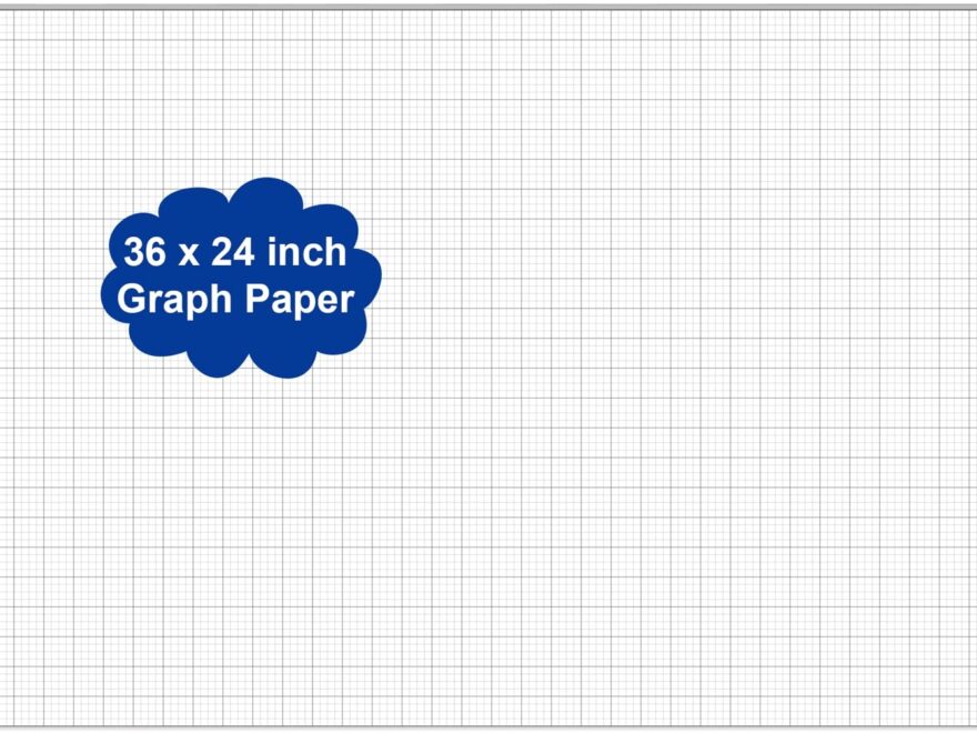 Large Graph Paper Large 24x36 Graph Paper Pad 25 Sheets 50 Pages Of 4x4 Grid Paper For Architects Engineers Tracing Paper