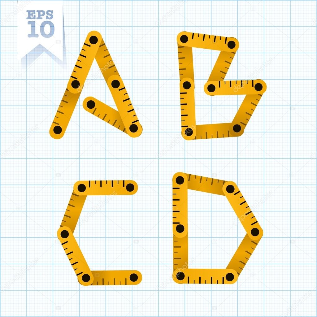 Letters A B C D On A Blue Graph Paper Stock Vector By illuland 54291415 Letters A B C D On A Blue Graph Paper Stock Vector By illuland 54291415