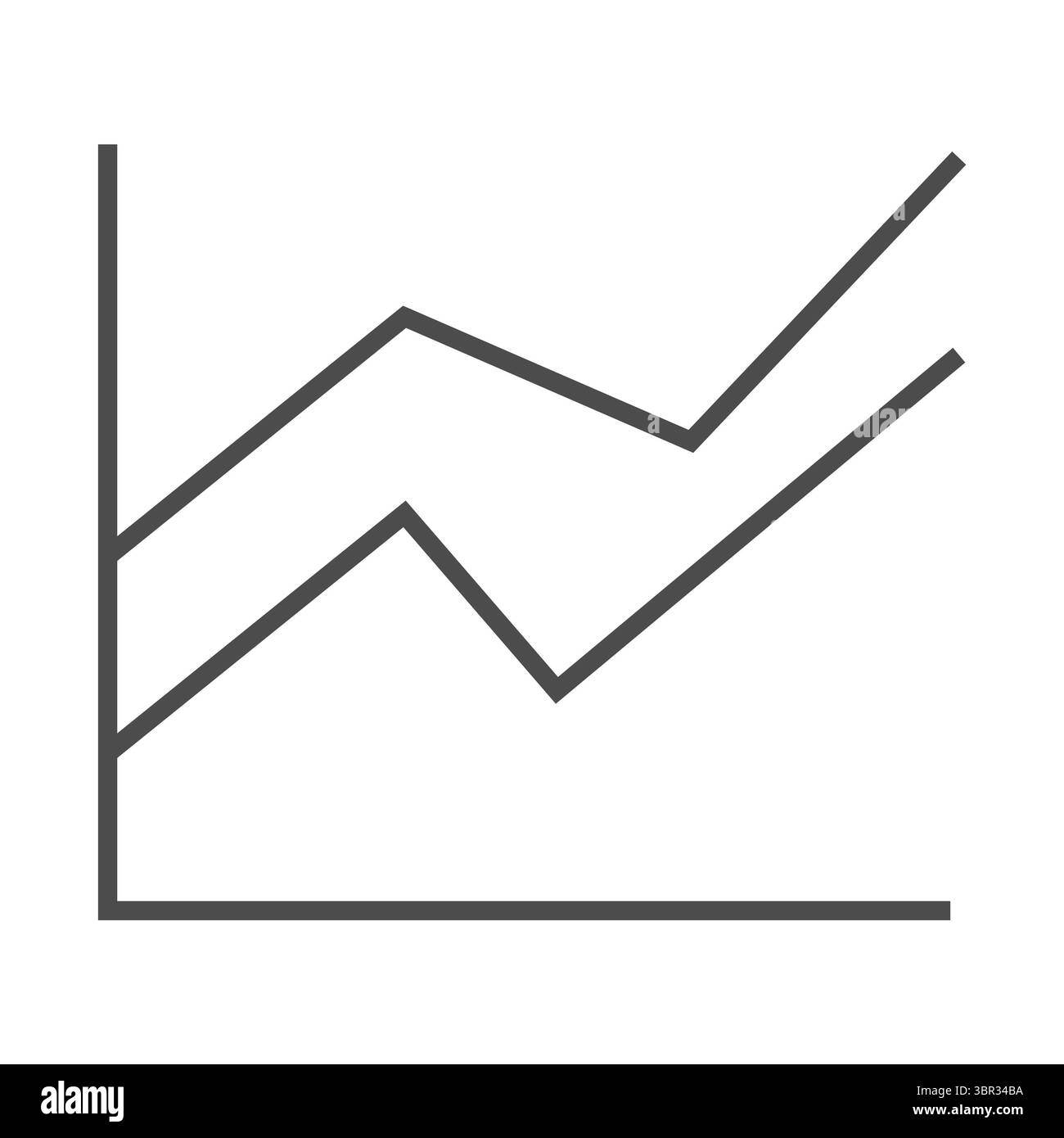 Line Graph Black And White Stock Photos Images Alamy