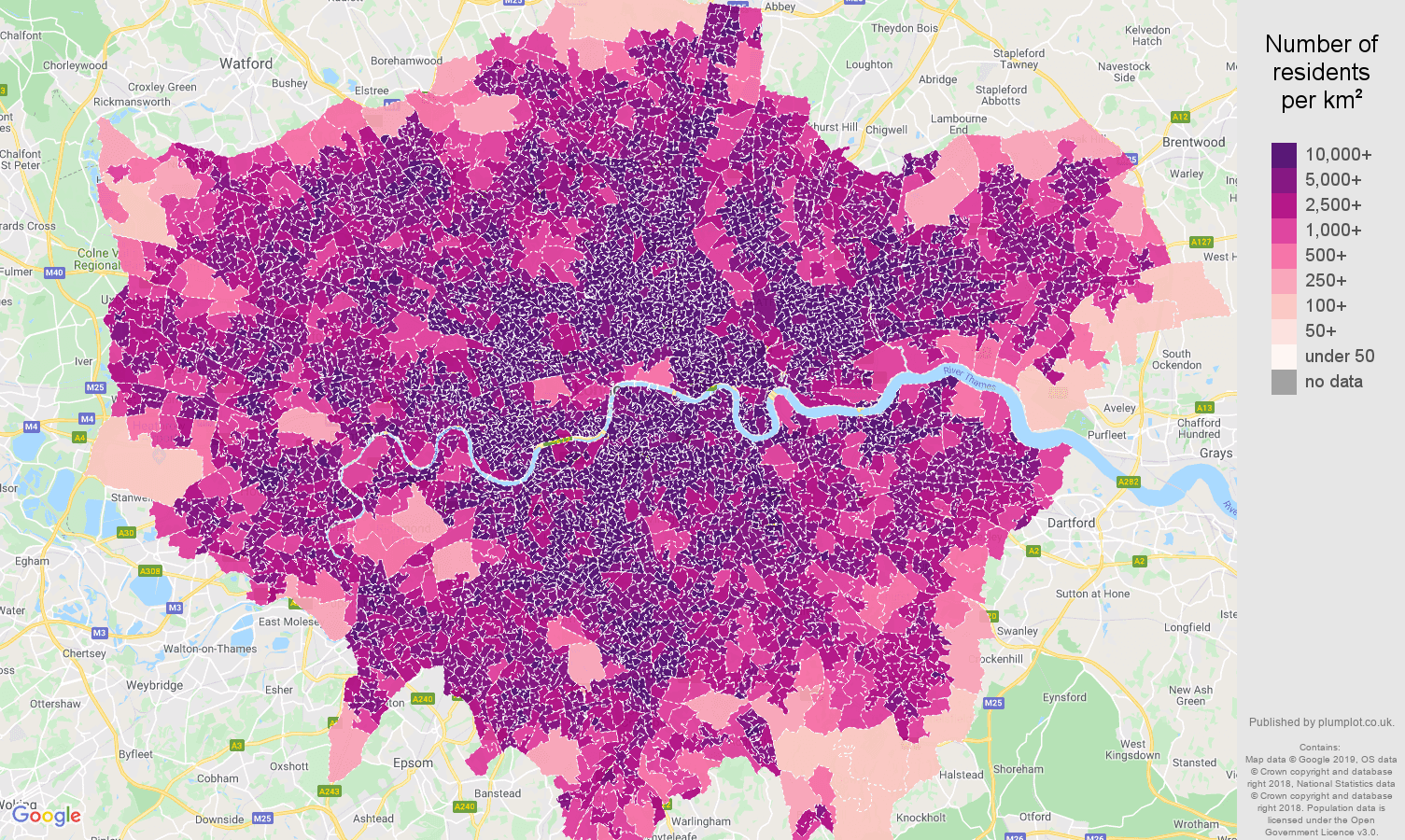 London Population Stats In Maps And Graphs 