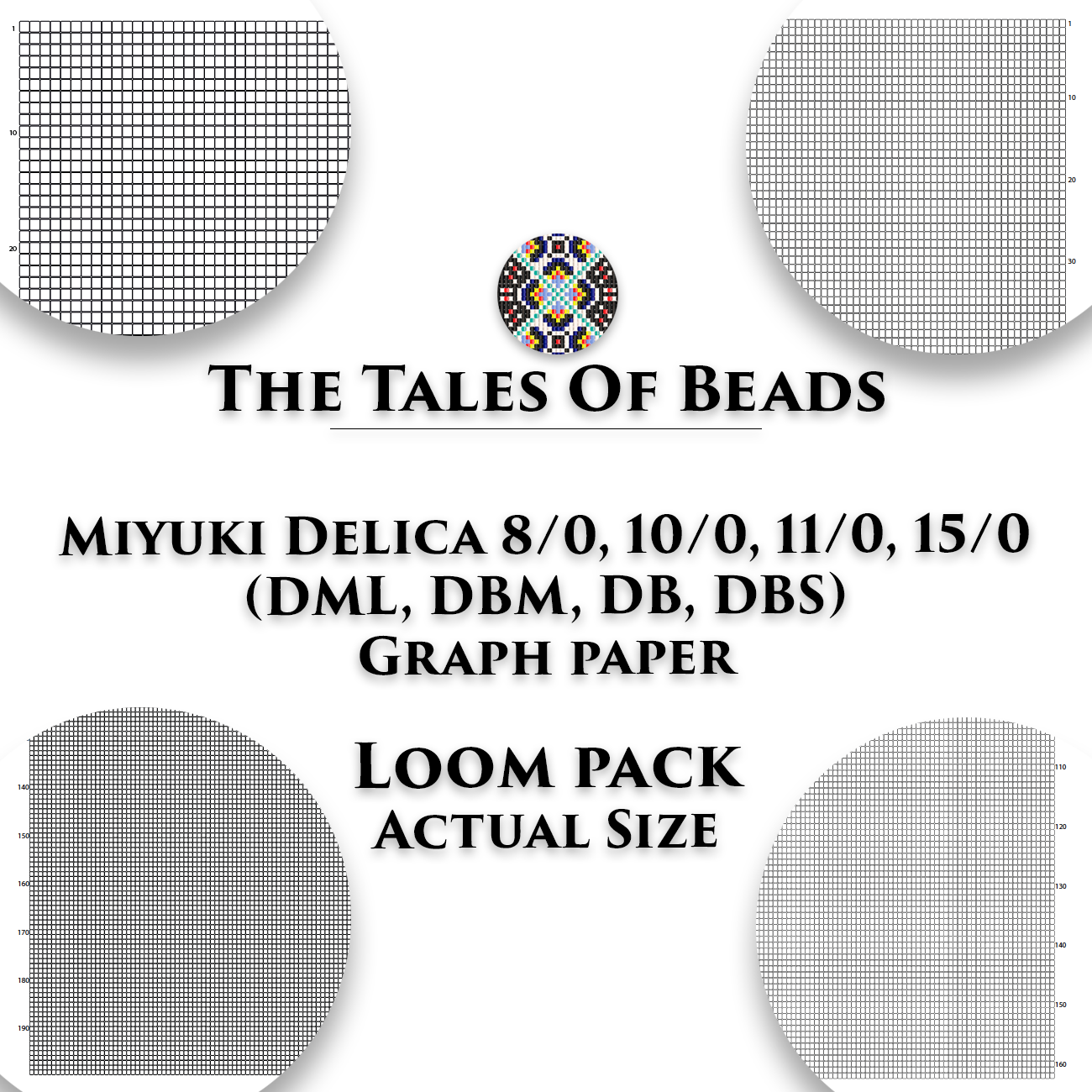 Size 11 Seed Bead Graph Paper