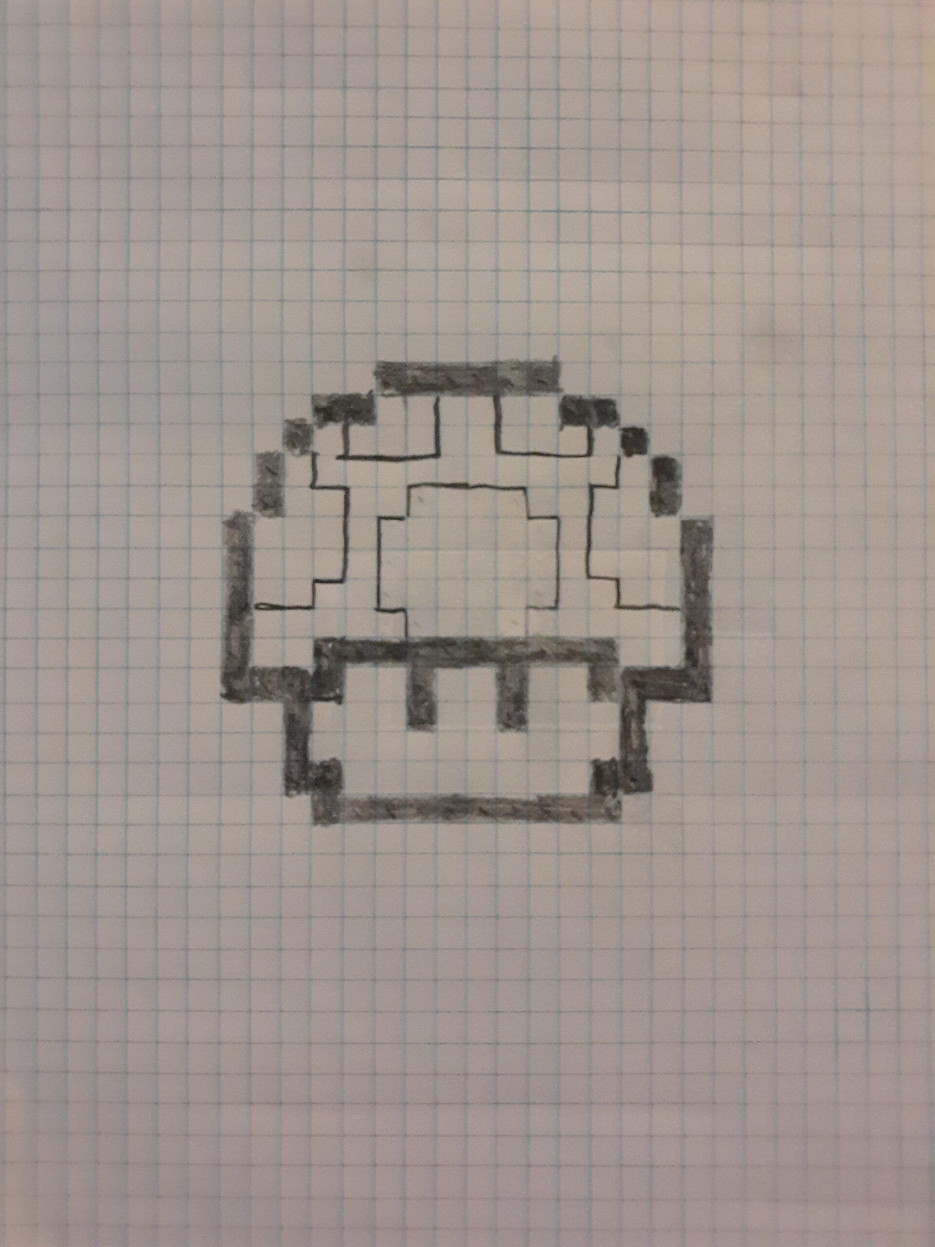 Made This Mushroom Pixel Art This Morning R Mario
