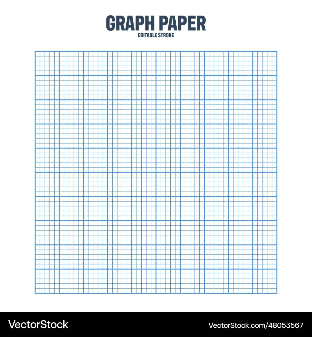 Millimeter Graph Paper Sheet Royalty Free Vector Image