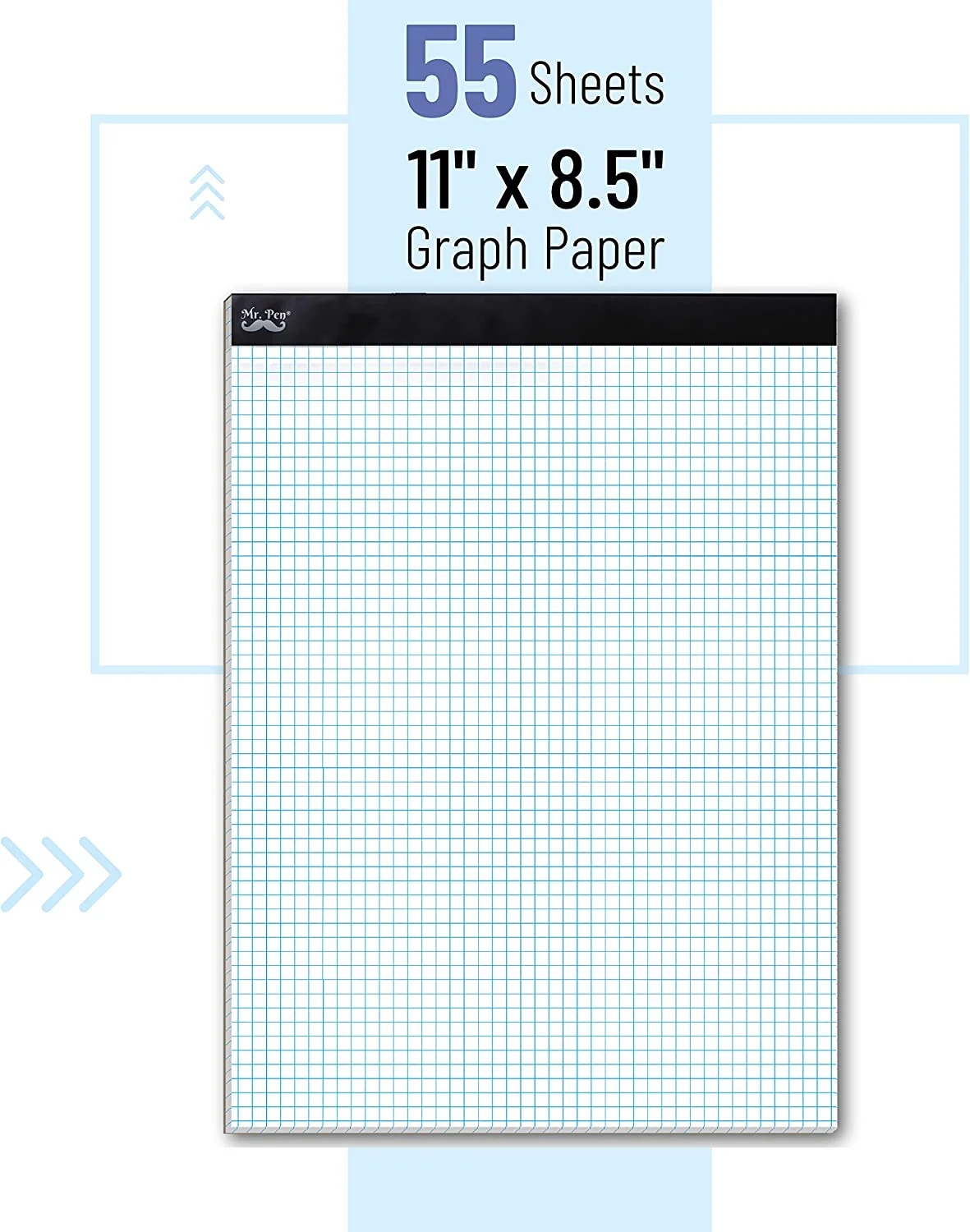 Mr Pen 4x4 Grid Graph Paper Notebook 8 5 x11 55 Sheets Writing Pad Walmart