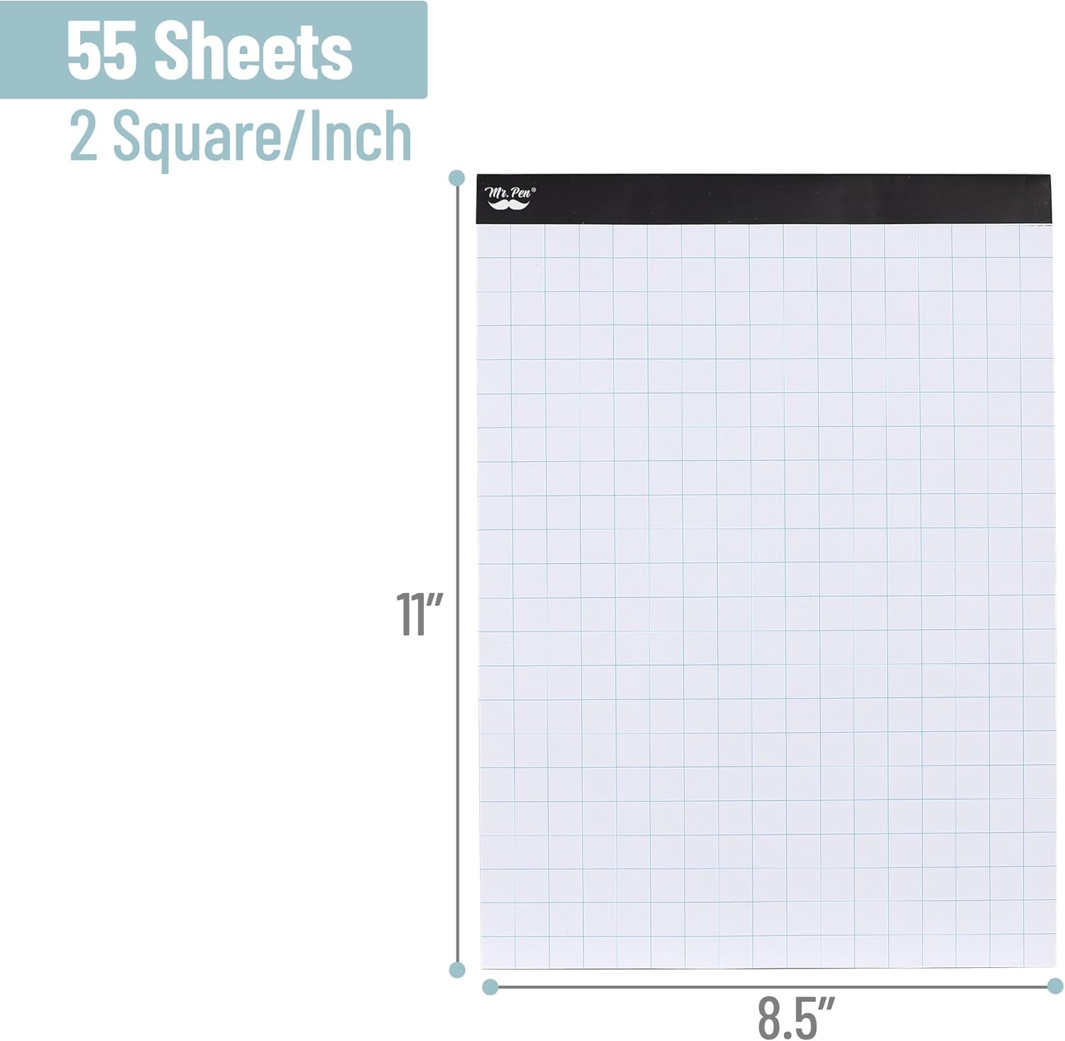 Mr Pen Graph Paper 2 Squares Per Inch 8 5x11 55 UK Ubuy