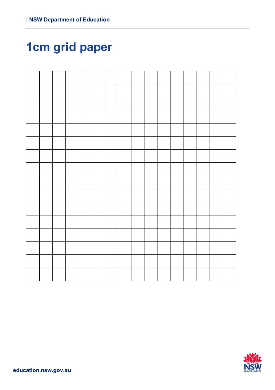 1 Cm Printable Graph Paper